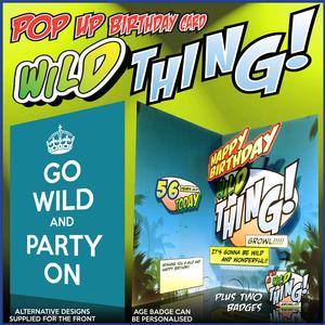 Wild Thing Birthday Card