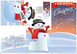 Christmas Snowman Cascade