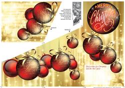 Red Christmas Balls Cascade