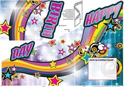 Happy Birthday Stars Cascade
