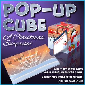 Christmas Snowman Pop-up Cube
