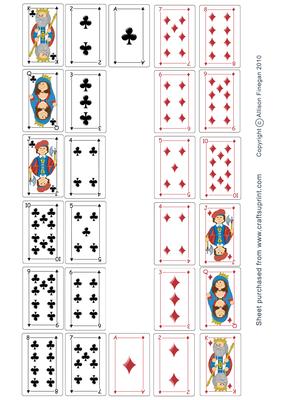 Card Deck - Clubs and Diamonds