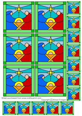 Stained Glass Nativity