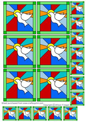 Stained Glass Dove