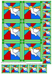Stained Glass Dove