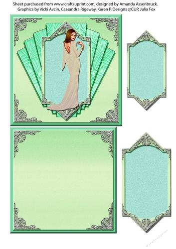 Art Deco Cassie 2 - 5 inch Quick Card 