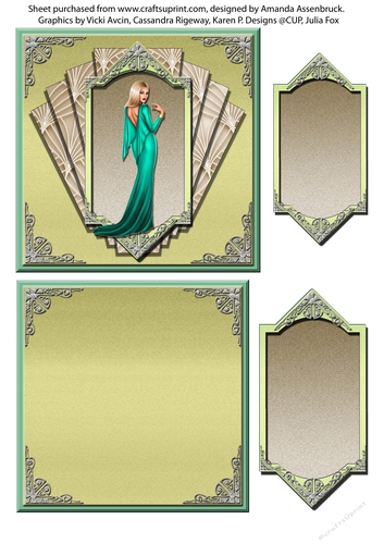 Art Deco Cassie 1 - 5 inch Quick Card 2