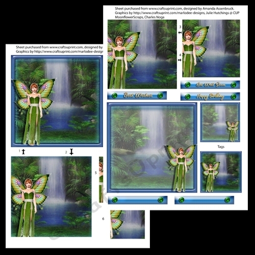 Waterfall Fairy 5x5 inch Pyramage (Pyramid) Kit 