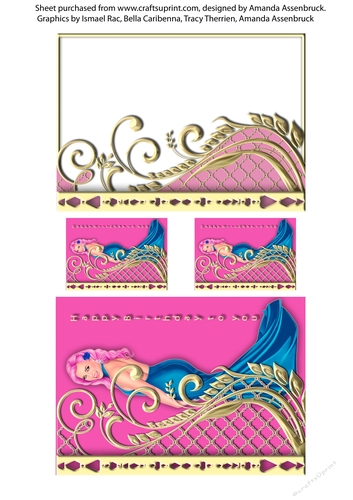 Glam Girl Happy Birthday to you Quick Card 1