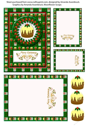 Christmas Goodies A6 Quick Card 1