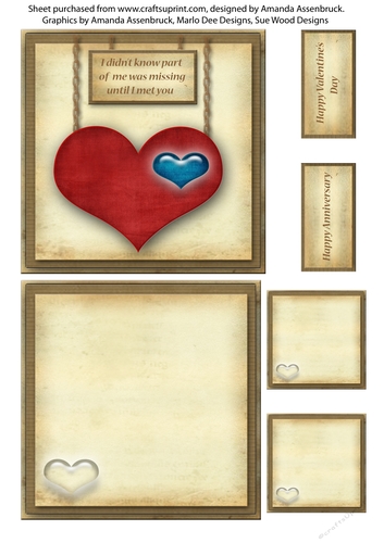 Didnt know Valentines or Anniversary 5x5 Inch Quick Card 