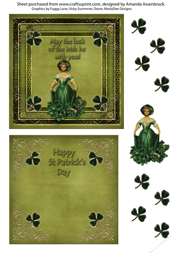 Luck of the Irish 5x5 Quick Card