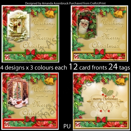 Traditional Christmas 6 Inch and tags Bumper Kit 1