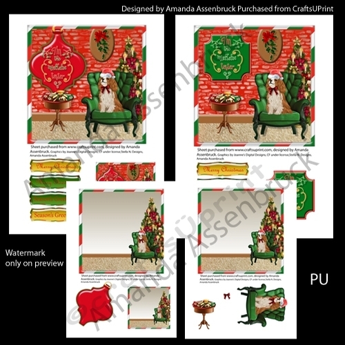 Mistletoe Tester King Charles Cavalier Kit V2 Red Brick