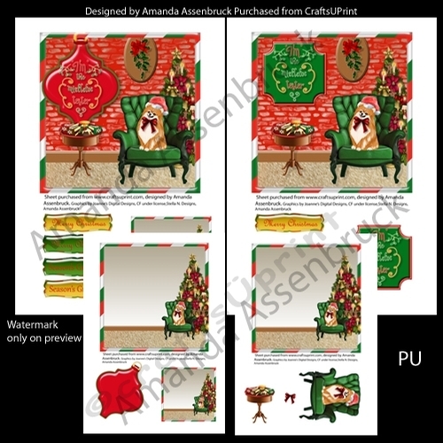 Mistletoe Tester Pomeranian Kit Red Brick