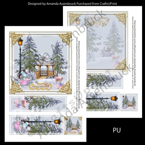 Snow Much Fun Merry Christmas Mice kit 1