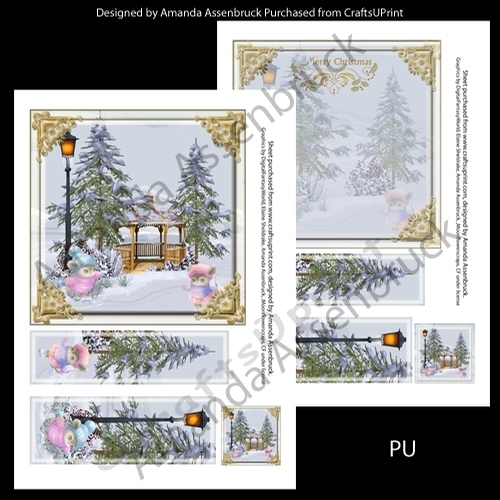 Snow Much Fun Christmas Mice 6 inch kit 1