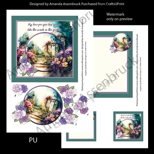 Funny Weed Garden Valentine or Anniversary 6 inch kit 