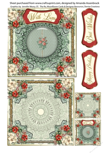 Pretty Mandalay Floral Quick Card