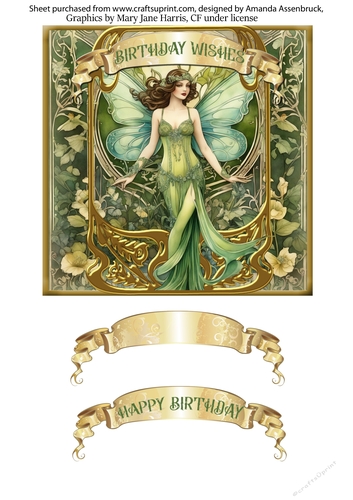 6 inch Art Nouveau Fairy 2