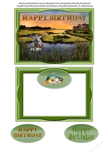 Sunset Fishing Quick Card 3