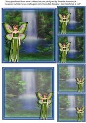Green Fairy and Waterfall 5x5 inch Kit