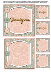 Pastel Brad Floral Thankyou 5x5 Quick Card 1