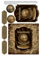 Cogs and Globe Vintage Male Birthday Anniversary Valentines Day Quick Decoupage Card Large