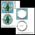 Green Celtic Fantasy Lady 5 Inch Card Kit 2