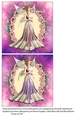Pink and Purple Fairy Toppers V1 5x5 Inch Card Fronts