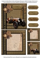 Vintage Car Steampunk 5 inch Quick Card