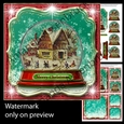 5x5 Inch Snow Globe Village 2