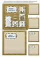 Girly things 5x5 inch Birthday Gold