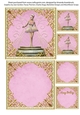 Ballerina Birthday 5x5 inch Quick Card
