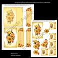 Yellow and Peach Birthday Roses 5x5 Kit 1