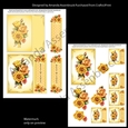Yellow and Peach Best Wishes Roses 5x5 Kit 1