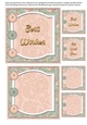 Pastel Brad Floral Best Wishes 5x5 Quick Card 1