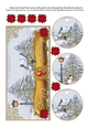 Christmas Scene Happy Holidays DL Card front plain and tags 2