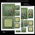 Green Plaid Framed Cardinal Joy to the World Kit 2