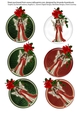 Set of 6 Angel and tartan tags