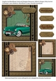 5 x 5 inch Chevy Grunge Steampunk Quick Card