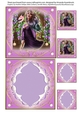 5 x 5 inch Pretty in Purple Lady Quick Card