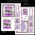 Pretty Purple Carousel Horse Mini Kit 1b