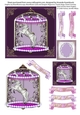 Pretty Purple Carousel Horse Quick Card 2