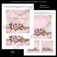 Pink Roses Mothers Day 6x6 Inch