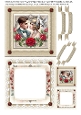 Art Deco Couple 2 5x5 inch Birthday or Valentines