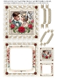 Art Deco Couple 2-1 5x5 inch Birthday or Valentines