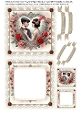 Art Deco Couple 3-2 5x5 inch Birthday or Valentines