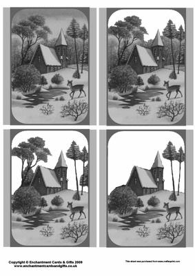 Grey Tone Winter Scene