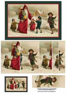 Santa and Children Side Stacker